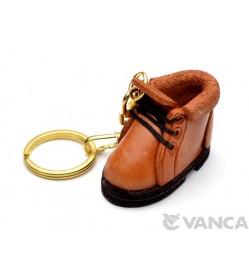 Mountain Climbing Boot Leather Keychain(L)