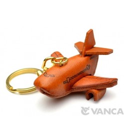 Airplane Leather Keychain(L)