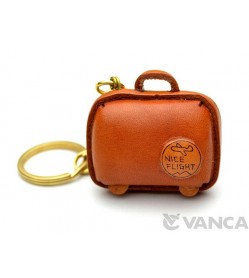 Suitcase Leather Keychain(L)