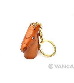 Horse-head Leather Keychain(L)