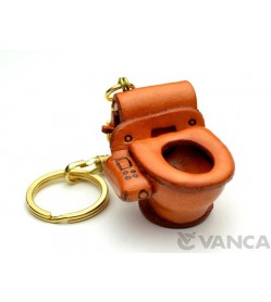 Toilet Bowl Leather Keychain(L)