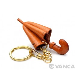 Umbrella Leather Keychain(L)