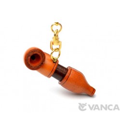 Oriental Pipe Leather Keychain(L)