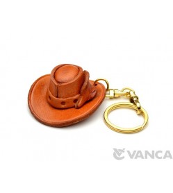 Cowboy Hat Leather Keychain(L)
