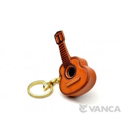 Guitar Leather Keychain(L)