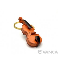 Violin Leather Keychain(L)