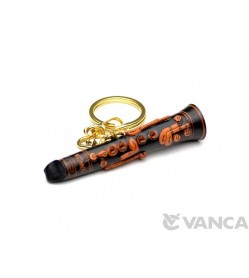 Clarinet Leather Keychain(L)