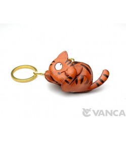 Cat Leather Keychain(L)