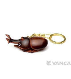 Beetle Leather Keychain(L)