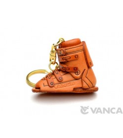 Ski Boot Leather Keychain(L)