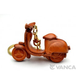 Motor Scooter Leather Keychain(L)