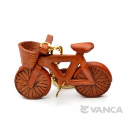 Bicycle Leather Keychain(L)