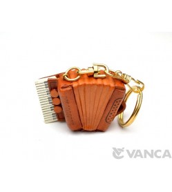 Accordion Leather Keychain(L)