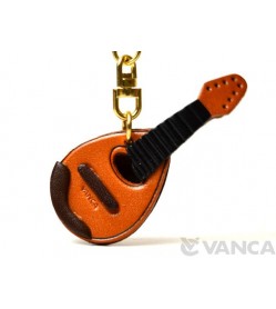 Mandolin Leather Keychain(L)