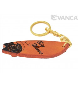 Surfboard Leather Keychain(L)