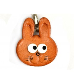 Rabbit(small) Leather Figuine/charm Chinese Zodiac Series