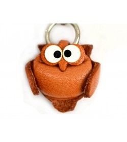 Owl(small) Leather Animal Figuine/charm