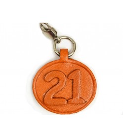 No.21 Leather Plate Birth date Series