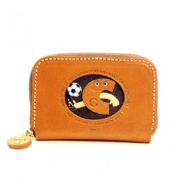 Soccer C Handmade Genuine Leather Animal Business Card Case #26167