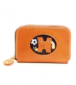 Soccer H Handmade Genuine Leather Animal Business Card Case #26171