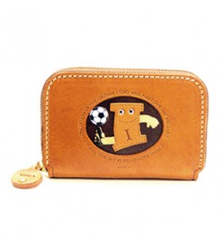 Soccer I Handmade Genuine Leather Animal Business Card Case #26172