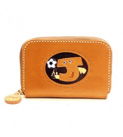 Soccer J Handmade Genuine Leather Animal Business Card Case #26173