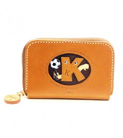 Soccer K Handmade Genuine Leather Animal Business Card Case #26174