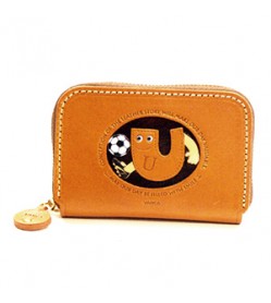 Soccer U Handmade Genuine Leather Animal Business Card Case #26181