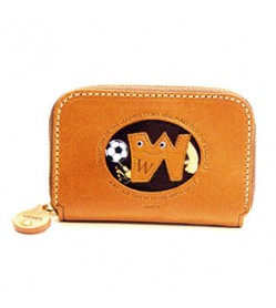 Soccer W Handmade Genuine Leather Animal Business Card Case #26182