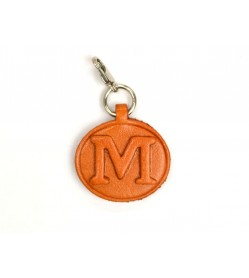 M Leather Alphabet Plate