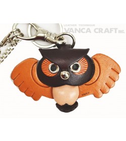 Owl Handmade Leather Animal/Bag Charm 