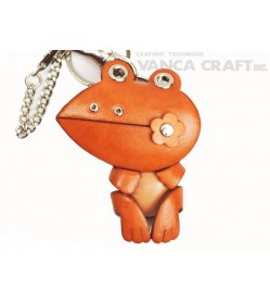 Frog Handmade Leather Animal/Bag Charm 