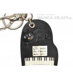 Piano Handmade Leather Goods/Bag Charm 