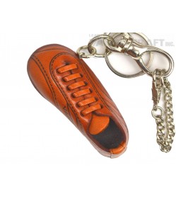 Soccer Shoe Handmade Leather Sports Keychain Bag Charm