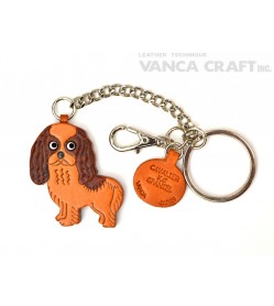 Cavalier K.C Spaniel Leather Ring Charm #26058