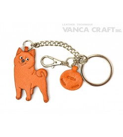 Shiba Leather Ring Charm #26071