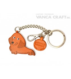 Dachshund Longhair Leather Ring Charm #26060