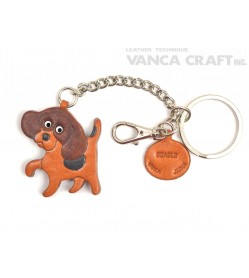 Beagle Leather Ring Charm #26056