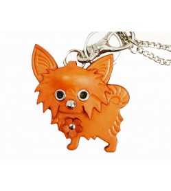 Chihuahua Long Haird Leather Dog/Bag Charm