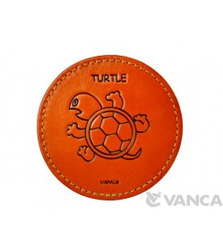 Leather Coaster Turtle