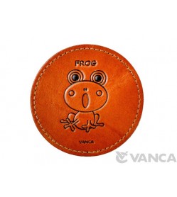 Leather Coaster Frog