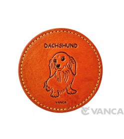 Leather Coaster Dachshund Longhair