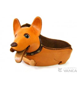 Corgi Handmade Leather Dog Eyeglasses Holder/Stand #26215