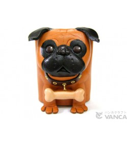 Pug Handmade Leather Dog Eyeglasses Holder/Stand #26211