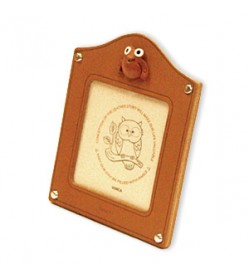 Frog Leather Square Picture Frame #26155