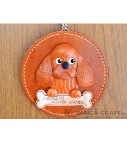 American Cocker Spaniel Leather Wall Deco