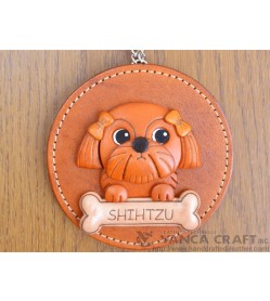 Shih Tzu Leather Wall Deco