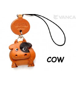 Cow Japanese Leather Cellularphone Charm Animal