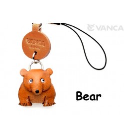 Bear Japanese Leather Cellularphone Charm Animal