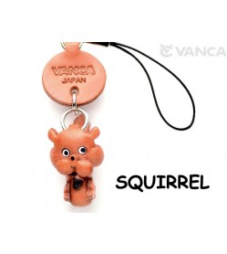 Squirrel Japanese Leather Cellularphone Charm Animal